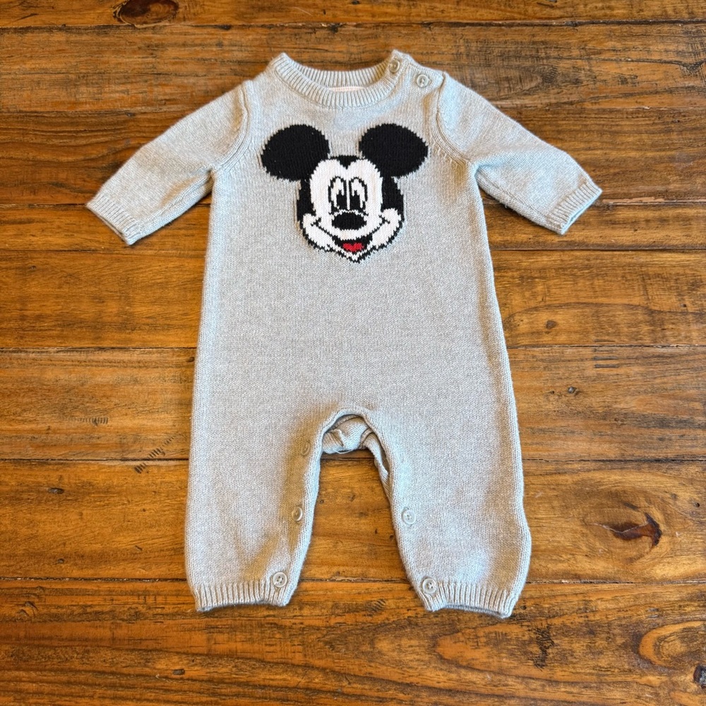 GAP Gray Kids One Piece with Mickey Mouse